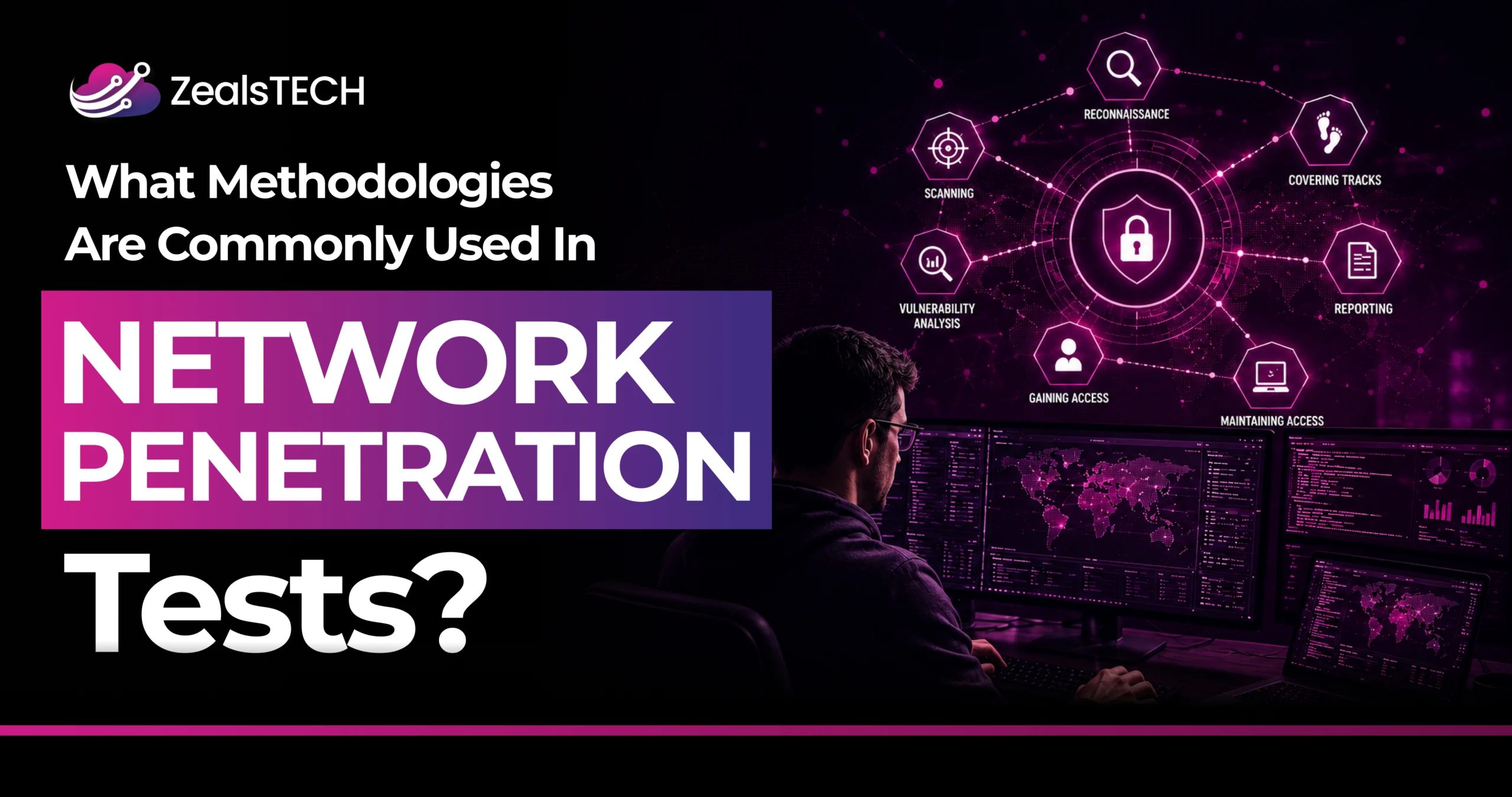 What methodologies are commonly used in network penetration tests